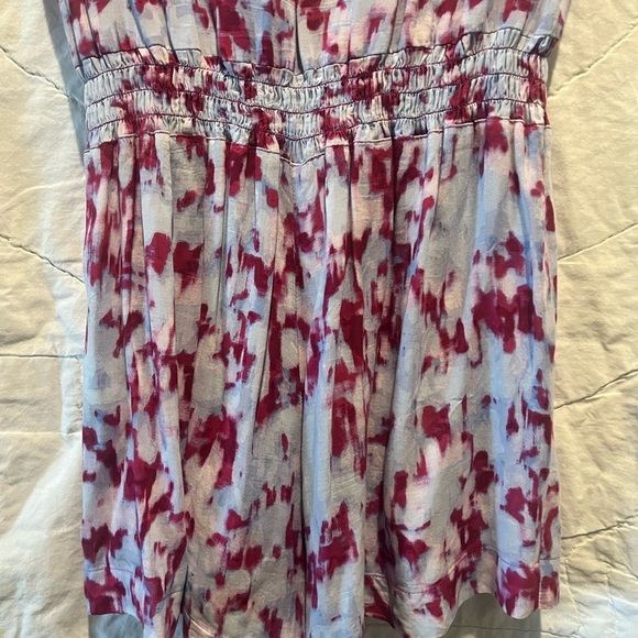 SPLENDID Purple & Pink Multi
Color Print Tie Dye Pocket Romper~ Sz:Small - Picture 7 of 13